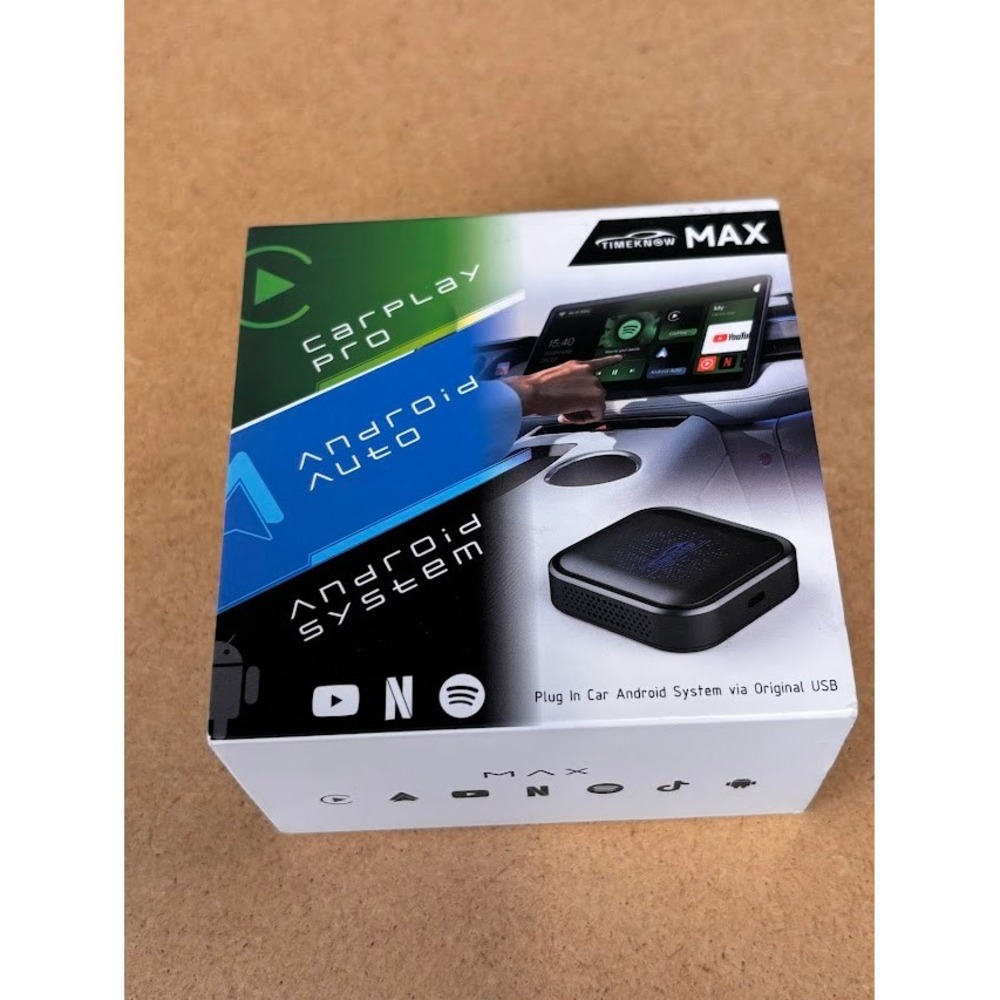 Timeknow Android Box Max R607 Wireless CarPlay Android Auto Adapter Iron Gray - Picture 8 of 12
